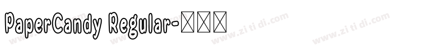 PaperCandy Regular字体转换
